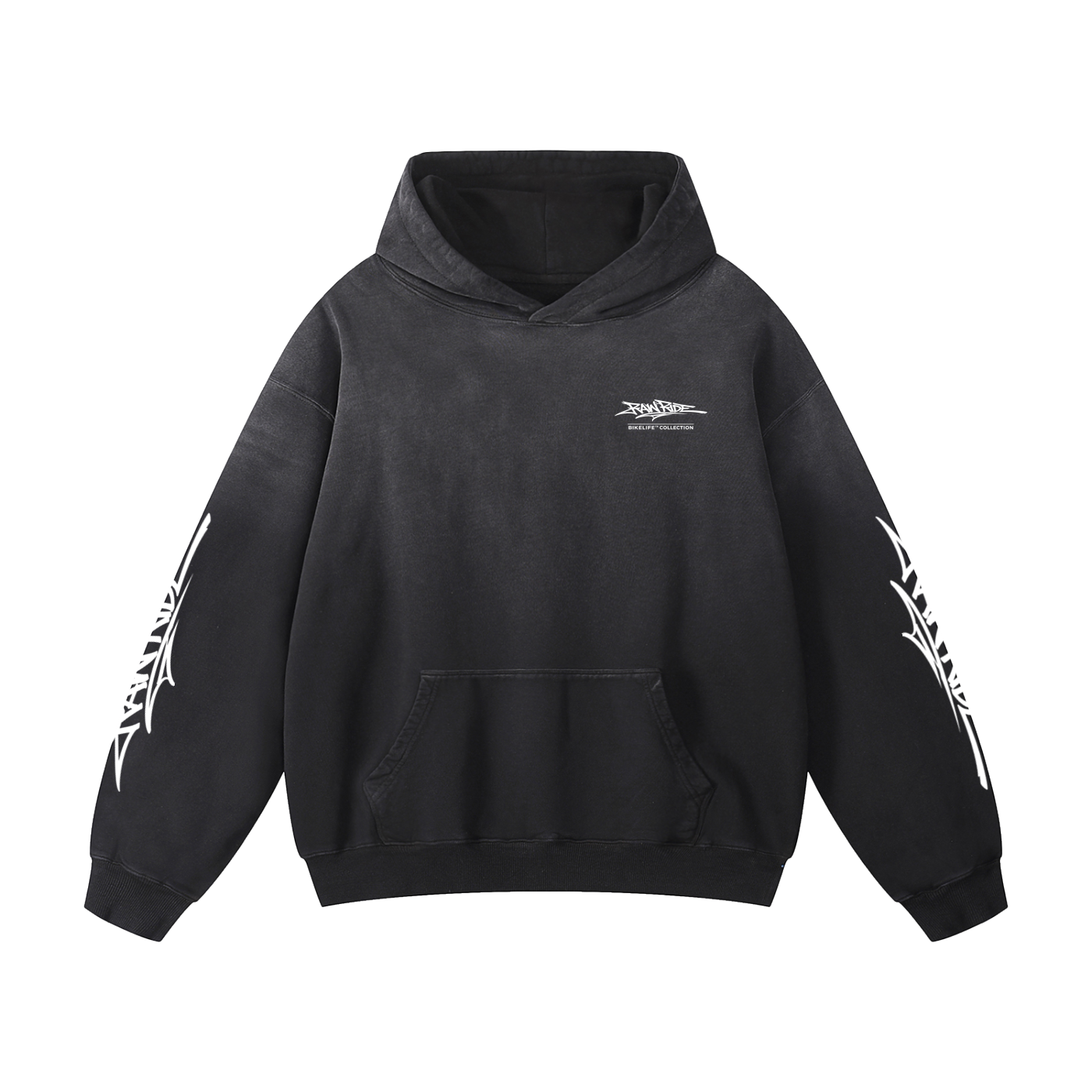 Heavyweight Sunfade Oversized Hoodie – BikeLife Collection by RAW RIDE™