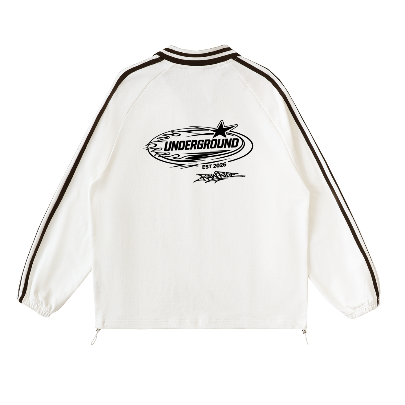 Crewneck Contrast Stripe - Underground Collection by RAW RIDE™