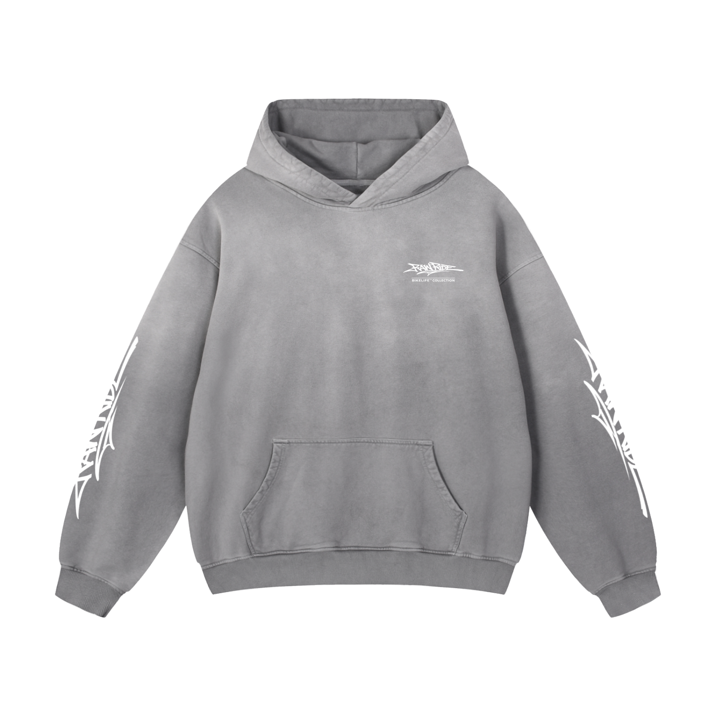 Heavyweight Sunfade Oversized Hoodie – BikeLife Collection by RAW RIDE™
