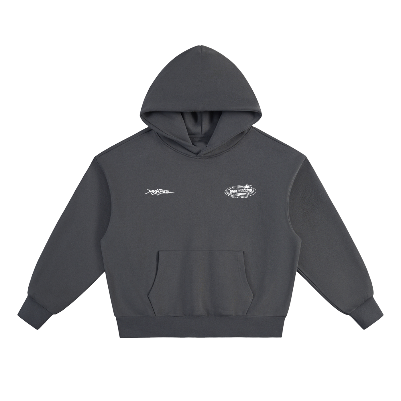 Essential Heavyweight Fleece Hoodie - Underground collection by RAW RIDE™